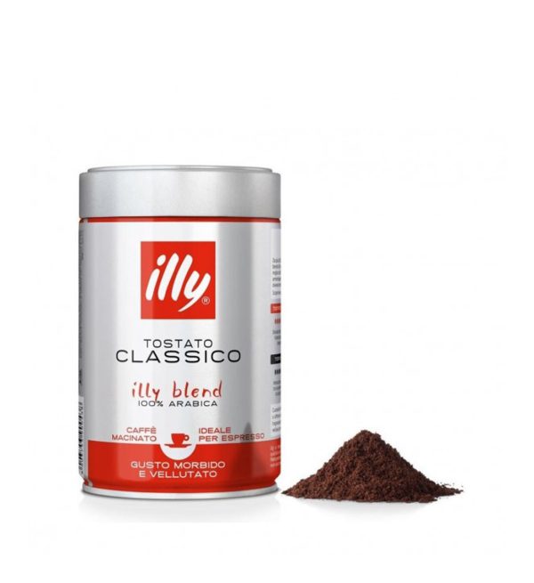 Illy Espresso Tostato Classico Medium cafea macinata 250 g