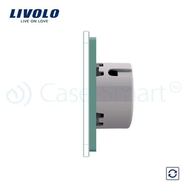 Intrerupator cu revenire Livolo cu touch din sticla