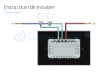 Intrerupator dublu cu variator cu touch Livolo din sticla – standard italian
