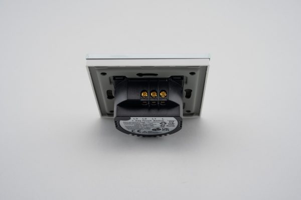 Intrerupator Dublu cu Touch din Sticla LUXION