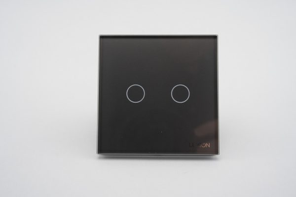 Intrerupator Dublu cu Touch din Sticla LUXION, 500W