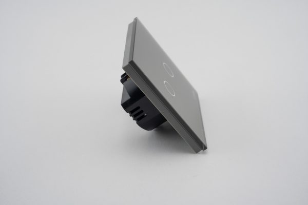 Intrerupator Dublu cu Touch din Sticla LUXION