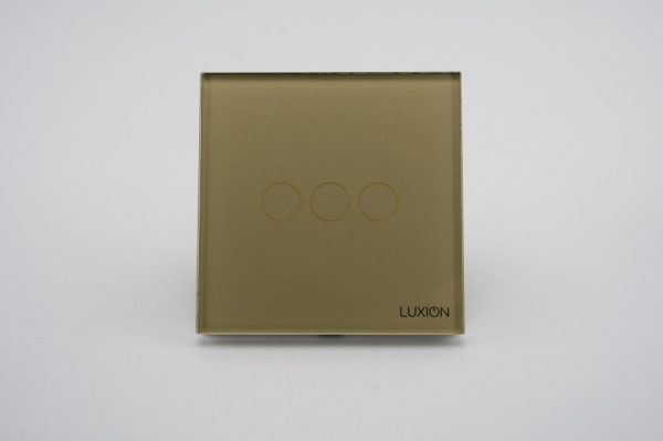 Intrerupator Triplu cu Touch din Sticla LUXION, 500W