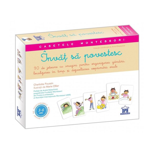 Invat sa povestesc - Caseta cu ghid de 32 de pagini si 90 de jetoane pentru relatat povesti, Editura DPH