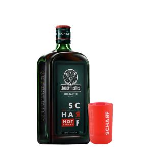Jagermeister Charakter Scharf Hot Ginger Gift Set 0.7L