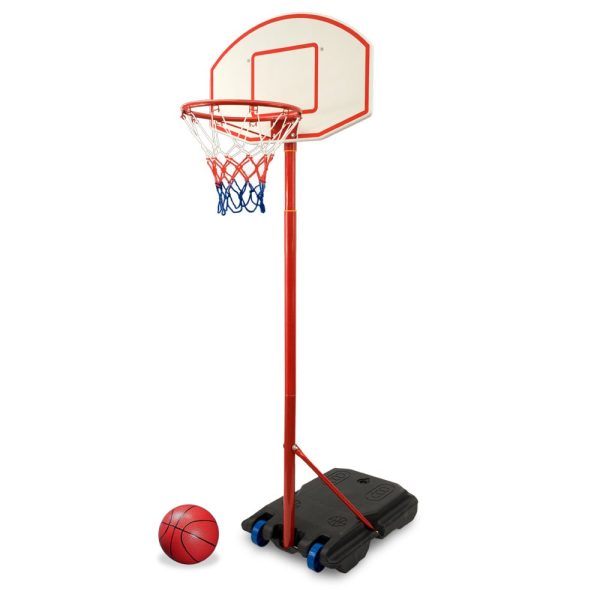 Set cos baschet mobil cu minge Real Action