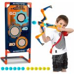 Arma Air Blasters stil arc cu tinta si 12 mingi EVA, King Sport