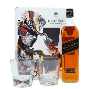 Johnnie Walker Black Label Whisky Gift Set 0.7L