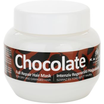 Kallos Chocolate Repair masca pentru regenerare pentru păr uscat și deteriorat