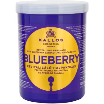 Kallos Blueberry masca revitalizanta pentru par uscat, deteriorat si tratat chimic