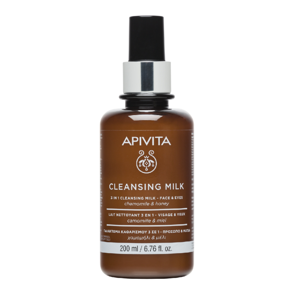 Lapte demachiant 3 in 1, 200 ml, Apivita