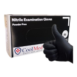 Manusi examinare nitril, negre, marime S, 100 bucati, Cool Med