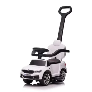 Masinuta cu maner, 2 in 1, pentru copii, BMW M5, PREMIUM, culoare Alb