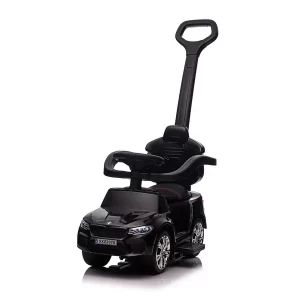 Masinuta cu maner, 2 in 1, pentru copii, BMW M5, PREMIUM, culoare Neagra