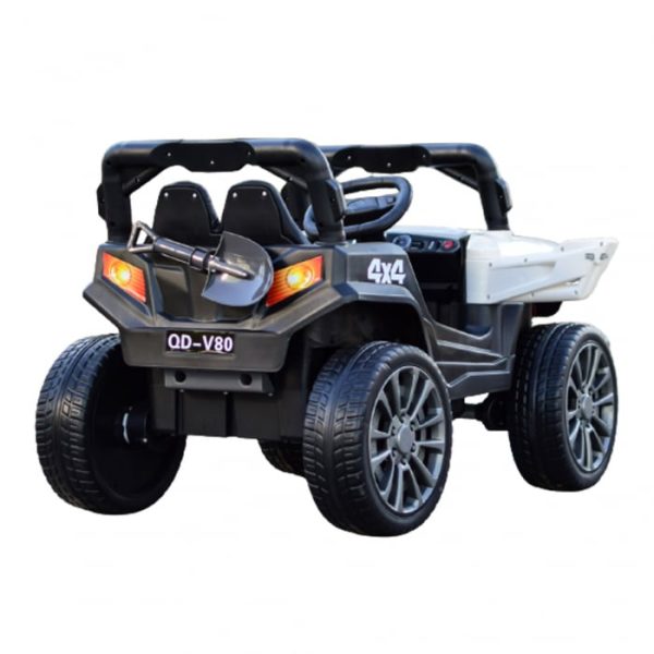 Masinuta electrica 4x4 Kinderauto BDQ-V80 100W 12V, premium, culoare Alba