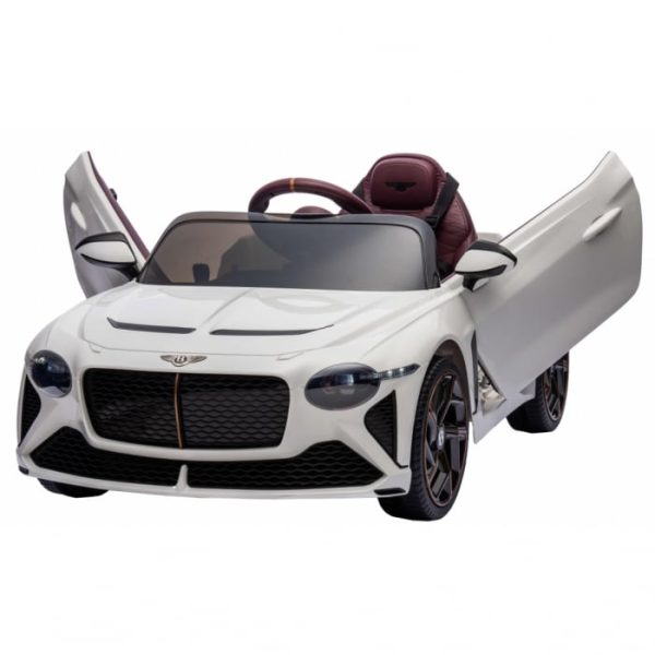 Masinuta electrica 4x4, pentru copii, Bentley Bacalar 120W 12V premium, culoare Alb