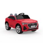 Masinuta electrica Audi E-tron Sportback 4x4 140W, cu scaun taptiat, culoare rosu