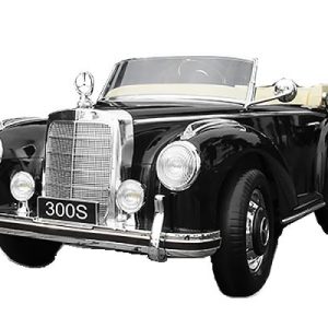 Masinuta electrica de epoca Mercedes 300S, 90W putere, 12V PREMIUM Negru