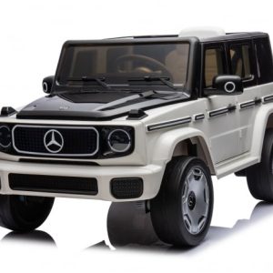 Masinuta electrica pentru copii, Mercedes EQG 140W 12V 9Ah, Premium, culoare Alba