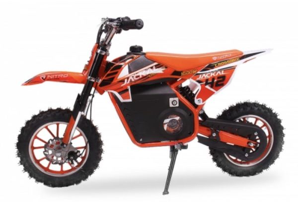 Motocicleta electrica pentru copii Eco Jackal 1000W 10 inch, culoare Portocalie