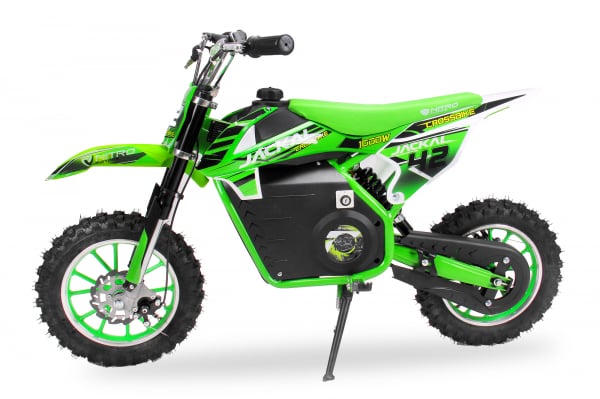 Motocicleta electrica pentru copii Eco Jackal 1000W 10 inch, culoare Verde
