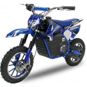 Motocicleta electrica pentru copii Eco Jackal 1000W 10 inch, culoare Albastru