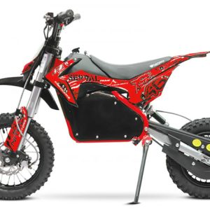Motocicleta electrica Eco Serval PRIME 1200W 12 10 48V 15Ah Lithiu ION, culoare Rosie