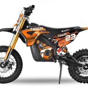 Motocicleta electrica Eco Tiger 1000W 36V 12 10 Portocaliu