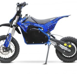 Motocicleta electrica Eco Serval PRIME 1200W 12 10 48V 15Ah Lithiu ION, culoare albastra