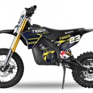 Motocicleta electrica Eco Tiger 1300W 14 12 48V 14Ah Lithiu ION Albastru