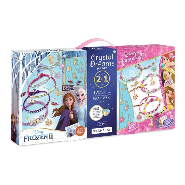Set bratari colorate din margele cu talisman Disney Princess, Make It Real