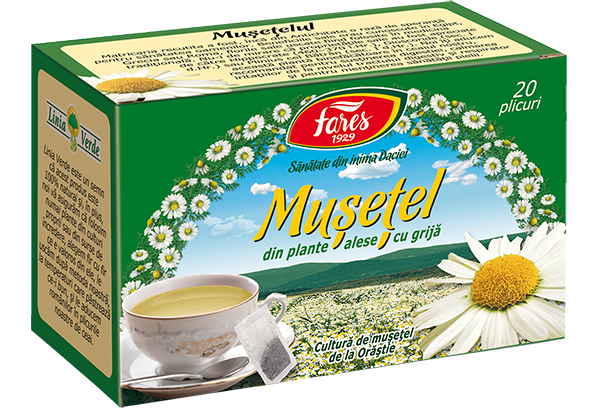 Ceai de Musetel, 20 plicuri, Fares