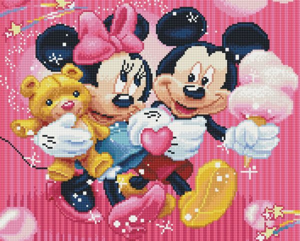 Set Goblen cu diamante, Acuarello, Mickey Mouse