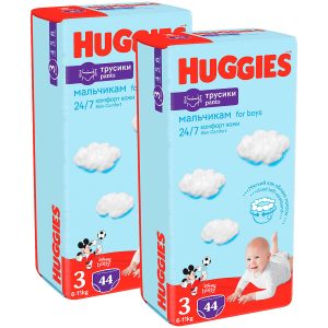 Scutece chilotel Huggies Pants Jumbo, Nr 3, Boy, 6-11 kg, 88 buc