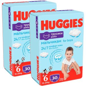 Scutece chilotel Huggies Pants Jumbo, Nr 6, Boy, 15-25 kg, 60 buc
