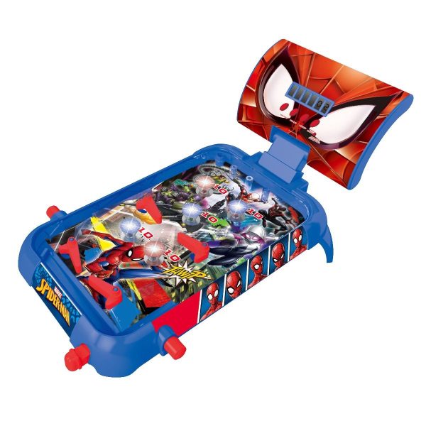 Pinball electronic cu lumini si sunete, Lexibook, Spiderman