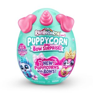 Jucarie surpriza de plus, Rainbocorns, Catelus Unicorn Curcubeu, S3