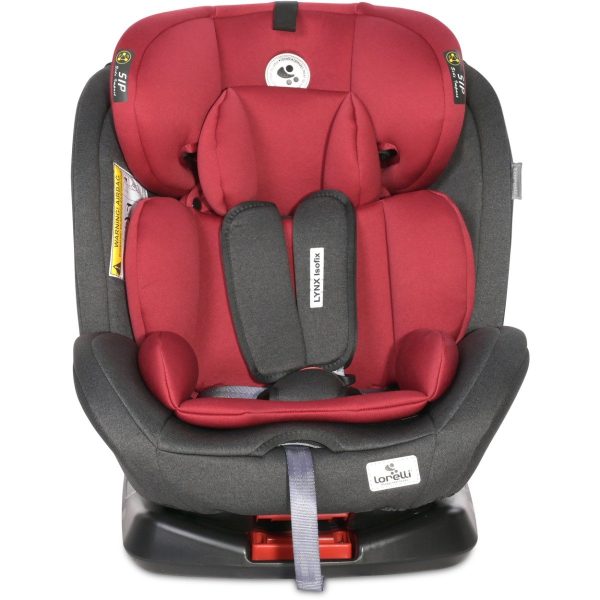 Scaun auto rotativ Lorelli Lynx Isofix 0-36 Kg Black And Red