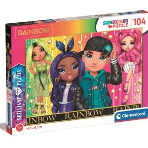 Puzzle Clementoni, Rainbow High Brilliant, 104 piese