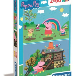 Puzzle Clementoni, Peppa Pig, 2 x 60 piese