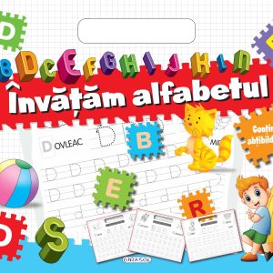 Bloc cu abtibilduri - Invatam alfabetul