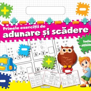 Bloc cu abtibilduri - Adunare si scadere