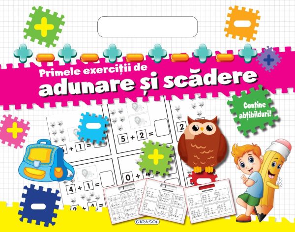 Bloc cu abtibilduri - Adunare si scadere