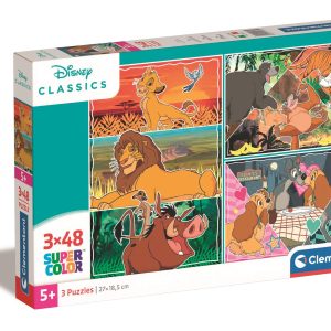 Puzzle Clementoni Disney Classic, 3 x 48 piese