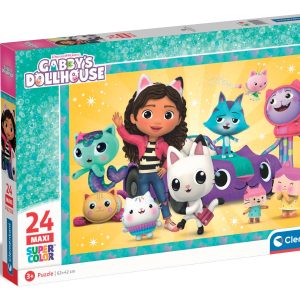 Puzzle maxi Gabbys Dollhouse, Clementoni, 24 piese