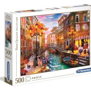 Puzzle Clementoni, Apus in Venetia, 500 piese