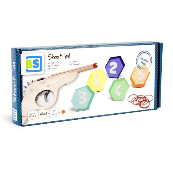 Joc de tras la tinta, BS Toys, Pistol cu elastice