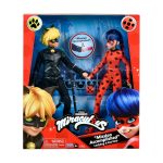Set 2 papusi Miraculous, Ladybug, Zag Heroez, Buburuza si Cat Noir, 30 cm