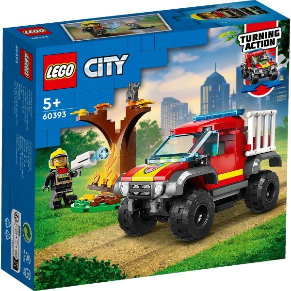 LEGO® City - Salvare cu masina de pompieri 4x4 (60393)