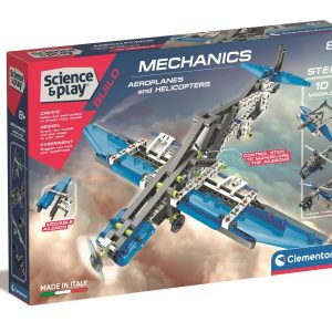Kit de constructie Clementoni, Planor si Elicopter